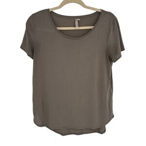 Banana Republic Gray Crewneck Short Sleeve Tee Breathable Casual Stretch S